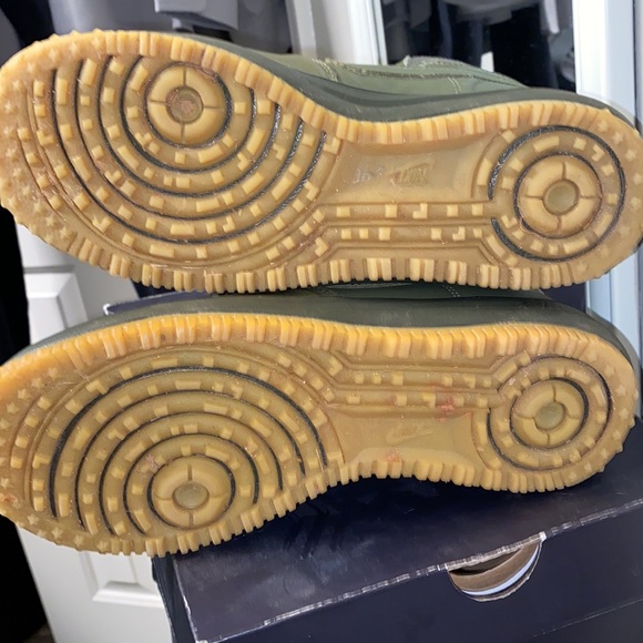 Waterproof Army Green Air Force 1’s - Picture 6 of 8